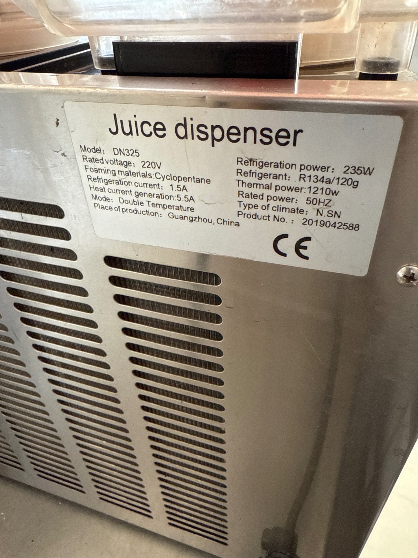 Juice Dispenser DN325 - Grade A (Great)