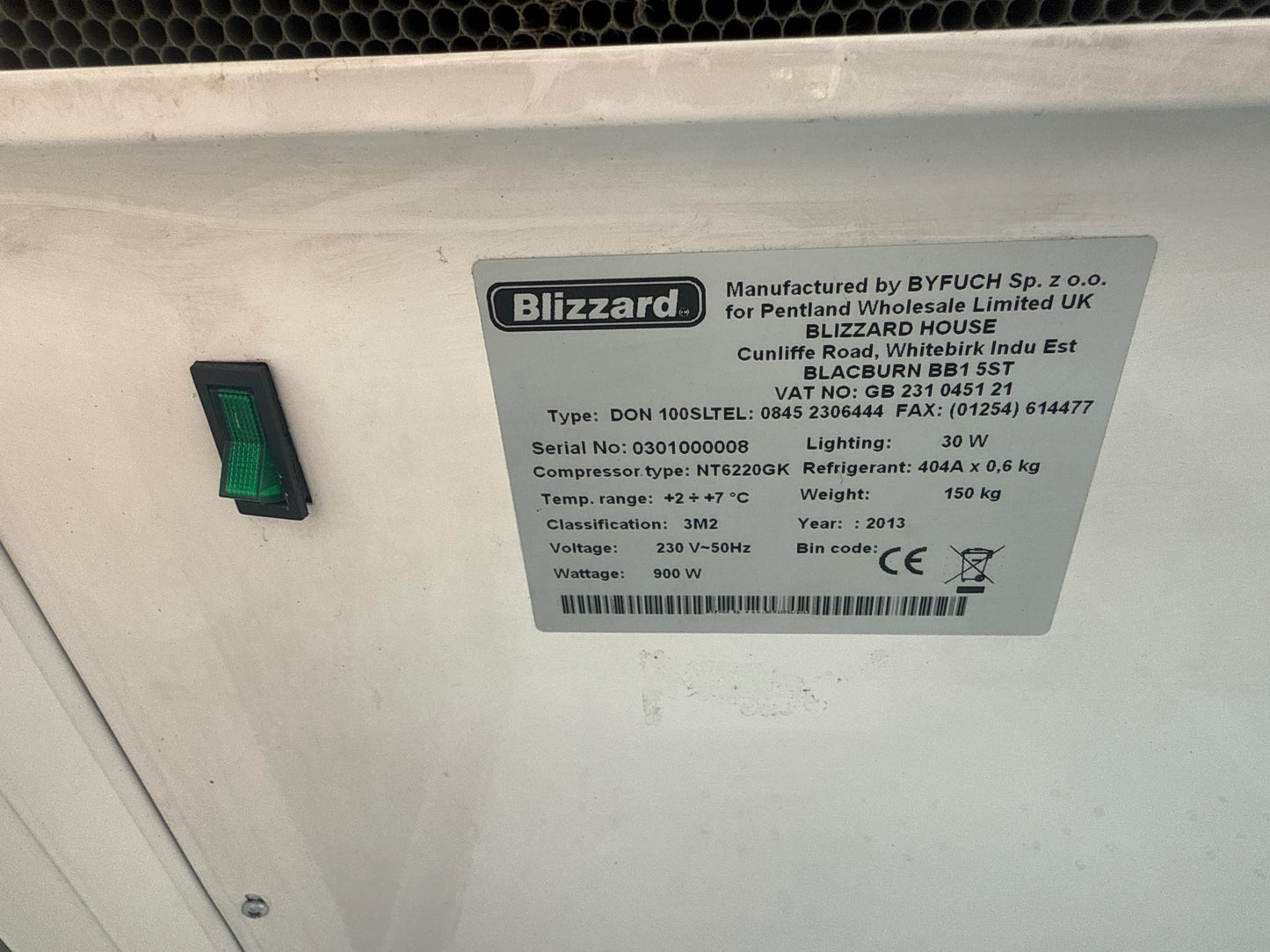 Blizzard DON 100Sl - Grade B - Good - Cooling - Display Fridge
